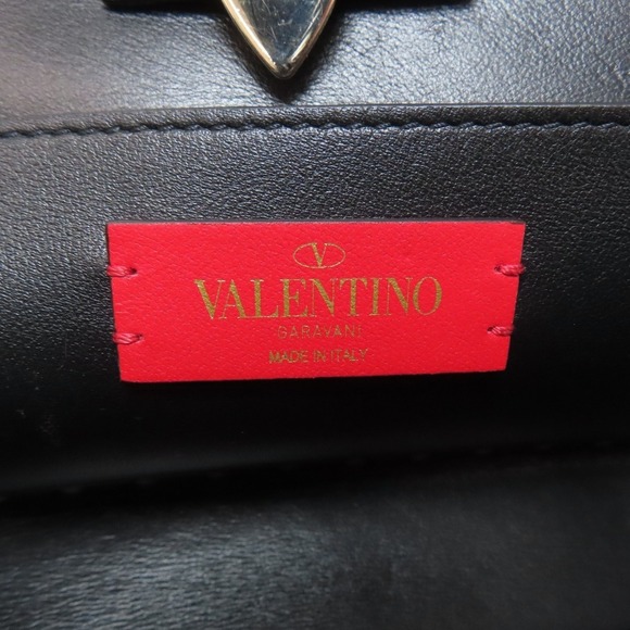 VALENTINO Black Leather Shoulder Bag - Picture 6 of 11